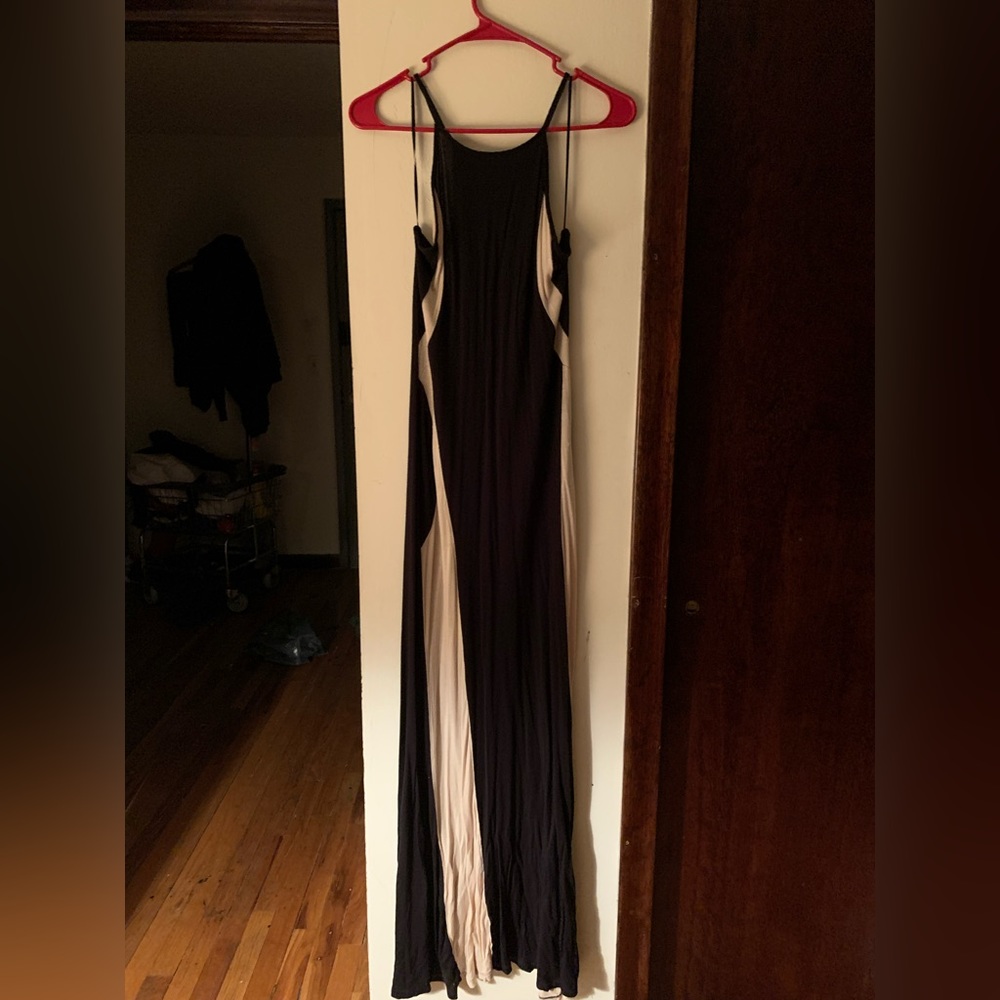 COPY - Black & Tan Contour Maxi Dress